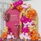 Pink and Orange Balloon Garland Arch Kit, 158pcs Pink Orange and Chrome Metallic Gold Balloons for Birthday Baby Shower Tropical Party Supplies Summer Party Decorations (Hot Pink)